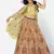 striking Yellow Thread, Zari, and Sequins Embroidered georgette semi stitched lehenga