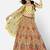 striking Yellow Thread, Zari, and Sequins Embroidered georgette semi stitched lehenga