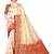 White woven faux kanjivaram silk saree with blouse