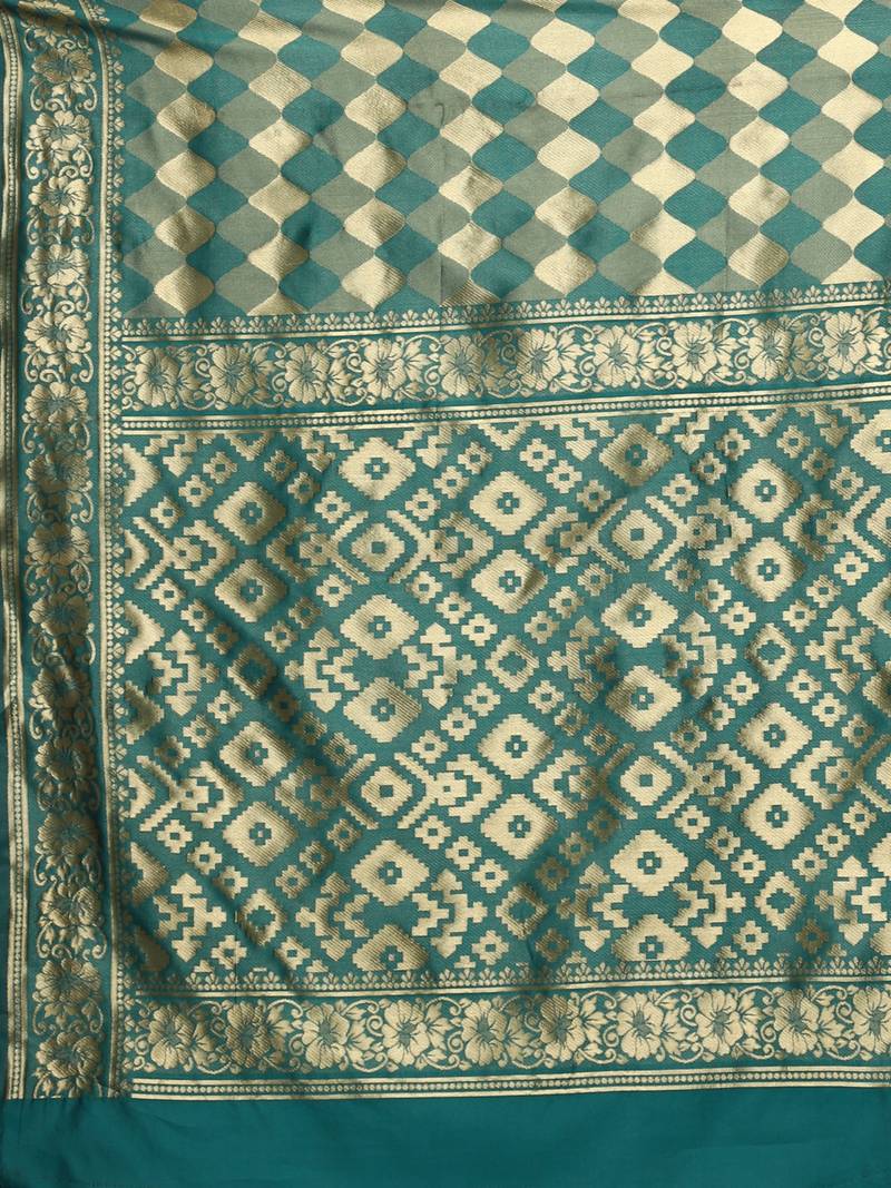 Glemora Rama Designer Ethnic Wear Silk Blend Banarasi Traditional Saree