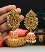 Orange jhumkas