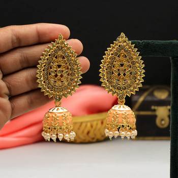 Orange jhumkas 1
