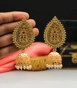 Orange jhumkas