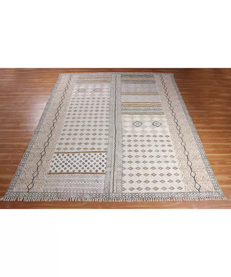6x6 Ft Outdoor Patio Rug Yoga Garden Rug Hand Block Printed Rug Kitchen Rug bathroom rug
