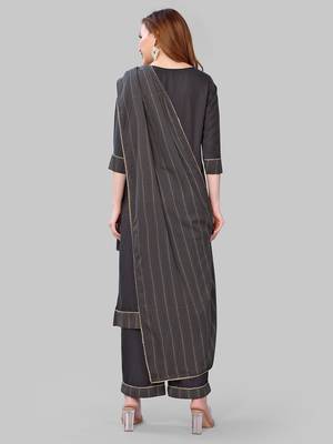 Grey printed viscose rayon combo-kurtis 3