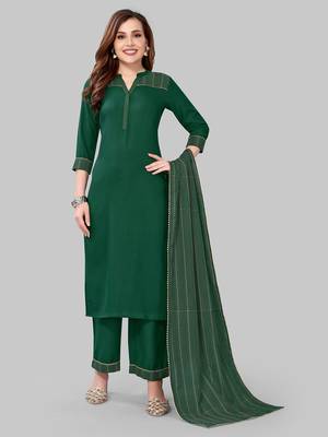 Green printed viscose rayon combo-kurtis 1
