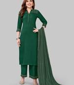 Green printed viscose rayon combo-kurtis