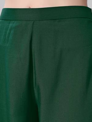 Green printed viscose rayon combo-kurtis 5