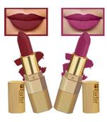 Matte Lipstick Highly Pigmented, Creamy Texture, Long Lasting  - COMBO OF 2 (5-8 hrs stay)(Magenta ,Maroon Wine)