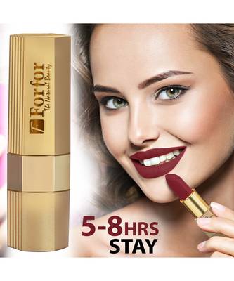Matte Lipstick Highly Pigmented, Creamy Texture, Long Lasting  - COMBO OF 2 (5-8 hrs stay)(Magenta ,Maroon Wine) 3