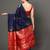 Glemora NevyBlueRed Beautiful Ethnic Wear Silk Blend Banarasi Traditional Saree