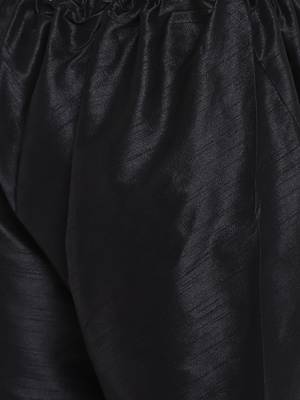 Mag Men's Black Matching Kurta Churidar With New Gold Waiscoat For Men (RG-19472-36) 5