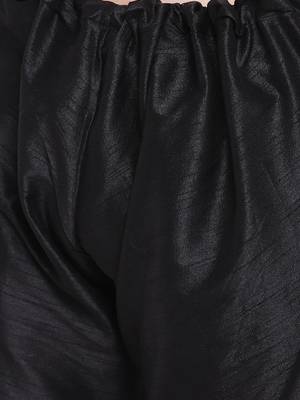 Mag Men's Black Matching Kurta Churidar With Red Joot Waiscoat For Men (RG-19475-36) 5