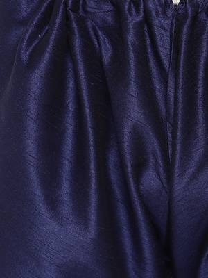 Mag Men's Navy Blue Matching Kurta Churidar With Mahroon Waiscoat  For Men  5