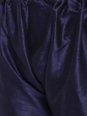 Mag Men's Navy Blue Matching Kurta Churidar With Purple Waiscoat For Men  5