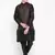 Mag Men's Black Matching Kurta Churidar With Pink Voilet Waiscoat For Men (RG-19494-36)