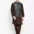 Mag Men's Brown Matching Kurta Churidar With Black 2nd  Waiscaot For Men (RG-19497-36)