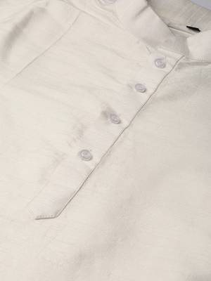 Mag Men's white Matching Kurta Churidar With Black 2nd  Waiscoat For Men (RG-19501-36) 4