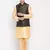Mag Men's Gold Matching Kurta Churidar With Black 1st Waiscoat For Men (RG-19505-36)