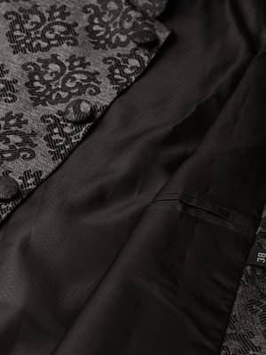 Mag Men's Gold Matching Kurta Churidar With Black 1st Waiscoat For Men (RG-19505-36) 2