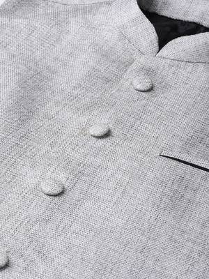 Mag Men's Pink Matching Kurta Churidar With Gray Joot Waiscoat For Men (RG-19513-36) 2