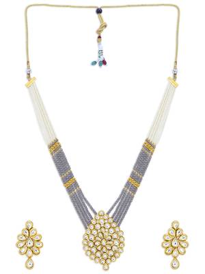 Gold pearl necklace sets 2