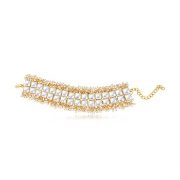 Gold pearl bracelets 1