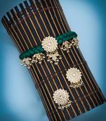 Gold pearl necklace sets