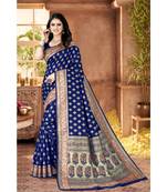 soft banrasi silk  Saree With Blouse piece