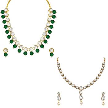 Green crystal necklaces 1