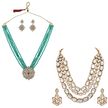 White crystal necklaces 1