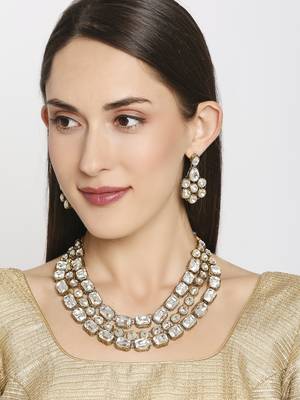 White crystal necklaces 2