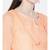 Ada Women Hand Embroidered Peach Kota Lucknow Chikankari Trending Kurta - A100209