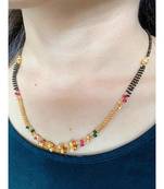 Gold Plated Daily Wear Designer Two Layer Mangalsutra