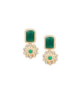 Green Stone Embellished Choker Set 4