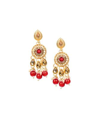 Traditional Red Pearl antique Choker Set 4