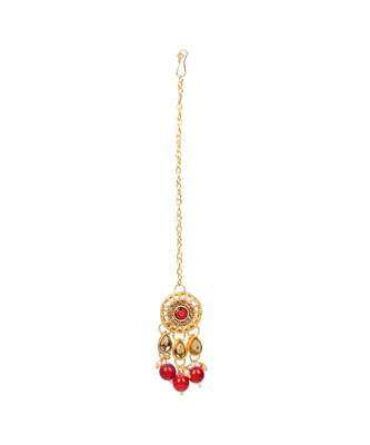 Traditional Red Pearl antique Choker Set 5