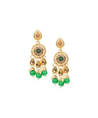Traditional Green Pearl antique Choker Set 4