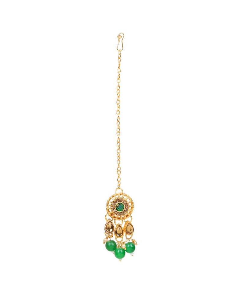 Traditional Green Pearl antique Choker Set