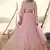 Pink thread embroidered with foil mirror organza Semi Stitched bridal lehenga
