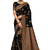 Black woven cotton silk saree with blouse