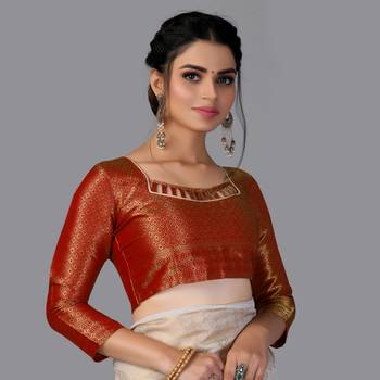 Nylon Silk Beautiful Pure Zari Weaving Saree With Rich Pallu Contrast Border 4