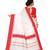 Woven, Striped Garad Art Silk Cotton Silk white color Saree with blouse