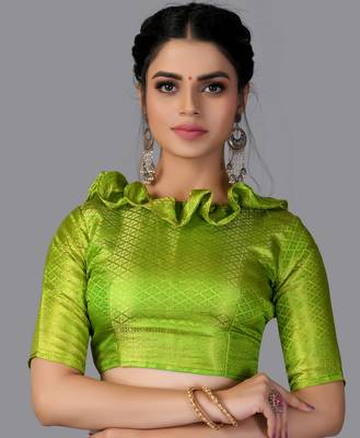 Nylon Silk Beautiful Pure Zari Weaving Saree With Rich Pallu Contrast Border 4