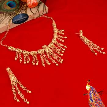 Gold zircon  chokers 2