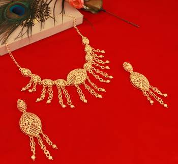 Gold zircon  chokers 2