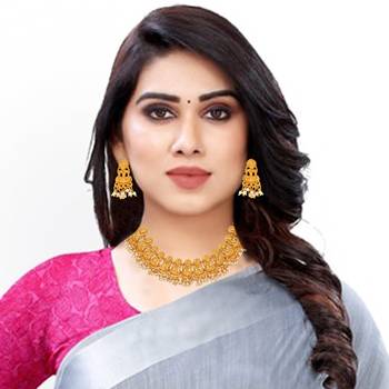 Gold pearl necklace-sets 3