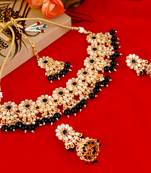 Black pearl necklace-sets