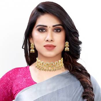 Gold pearl necklace-sets 4