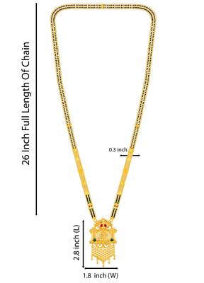 Multicolor zircon  mangalsutra 4